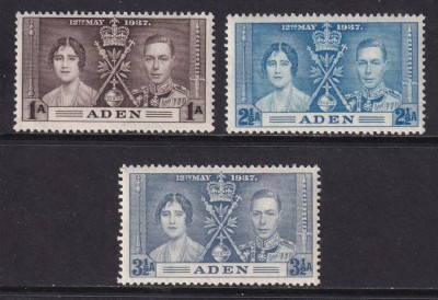 Aden 1937 - Coronation, serie neuzata foto