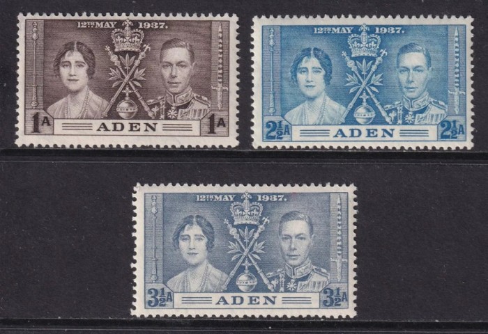 Aden 1937 - Coronation, serie neuzata