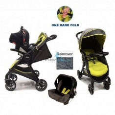 Carucior copii Fast Fold Action 2.0+Scoica Sport Lime foto