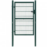 Poartă pentru gard 2D (simplă), verde, 106x190 cm