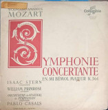 Disc vinil, LP. Symphony Concertante En Mi Bemol Majeur K. 364-Wolfgang Amadeus Mozart, Pablo Casals, Isaac Ster, Clasica