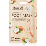 Beauty Formulas Coconut Oil masca hranitoare pentru picioare 1 buc