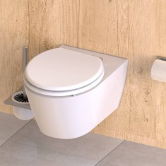 SCHUTTE Scaun de toaleta cu inchidere soft ?SPIRIT WHITE? alb mat foto