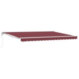 vidaXL Cort electric retractabil Burgundy 4 &times; 3 m 3420995