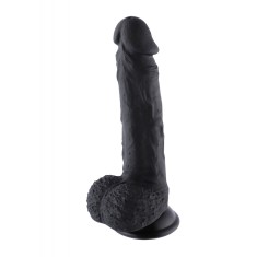 Dildo Realist Conectare KlicLok pentru Masini de Sex Hismith, Negru, 20 cm