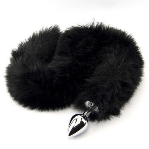 Dopuri anale cu codita - Furry Fantasy Codita de Pantera Neagra Dop Anal