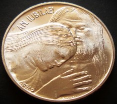 MONEDA ARGINT 500 LIRE - VATICAN, anul 1975 *cod 5423 = UNC - ANUL JUBILEULUI foto