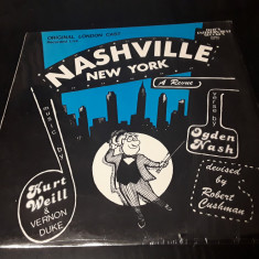 [Vinil] Vernon Duke & Kurt Weill - Nashville New York A Revue - album pe vinil
