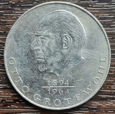 (M193) MONEDA GERMANIA DEMOCRATA (RDG, DDR) - 20 MARK 1973, OTTO GROTEWOHL foto
