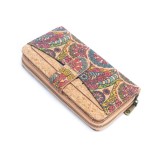 Portofel mare din pluta cu portcard detasabil