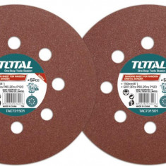 TOTAL - Disc hartie abraziva 150mm -P80,P120 - MTO-TAC731501