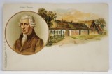 JOSEF HAYDN , PORTET SI CASA NATALA, CROMOLITOGRAFIE , CARTE POSTALA , CLASICA , CCA. 1900