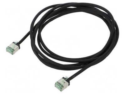 Cablu patch U/FTP Cat 8.1 2m LSZH negru 32AWG foto