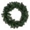 Coroniță Decorativă Crăciun, 60cm, 120 Ramuri, Verde, PVC