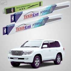 Ștergătoare Toyota Land Cruiser 200 J2 2008-2021 | Set Față și Spate Hibrid &ndash; TeamCar&reg;