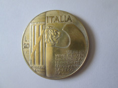 Italia jeton/medalie Benito Mussolini 20 Lire 1943 foto