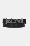 Just Cavalli curea de piele barbati, culoarea negru, 78QA6F30 ZPA42