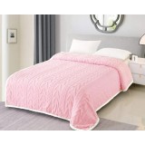 Cumpara ieftin Patura Cocolino cu Blanita pentru Pat Dublu, Roz - LIM172