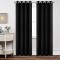 Draperie blackout uni, negru
