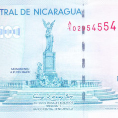 Bancnota Nicaragua 100 Cordobas 2007 (2009) - P204 UNC