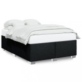 Cumpara ieftin Cadru de pat fara saltea, negru, 140x190 cm, textil