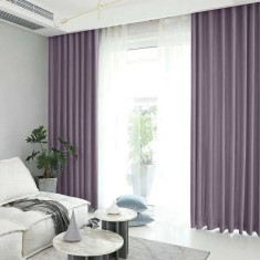 Draperie din catifea blackout cu rejansa transparenta cu ate pentru galerie, Madison, 150x220 cm, densitate 700 g/ml, Venus, 1 buc