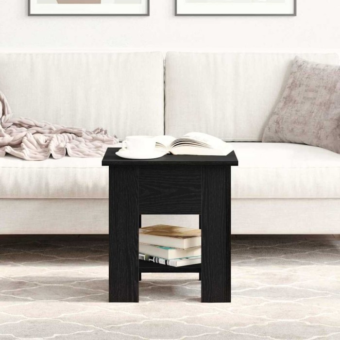 vidaXL Masă de cafea Stejar negru 40 x 40 x 42 cm Lemn compozit 862712
