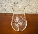 VAZA DIN STICLA- RITZENHOFF CRISTAL- CU SEMNATURA DESIGNERULUI LUIGI COLANI H13CM