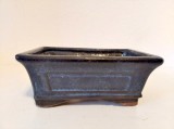 Cumpara ieftin Ghiveci bonsai, ceramica, glazura albastru (M6), 15x10cm