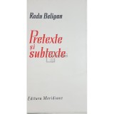 Radu Beligan - Pretexte si subtexte (Editia: 1968)
