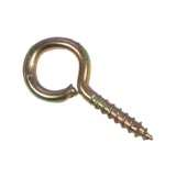 Cumpara ieftin Set 140 carlige cu filet pentru lemn, metal, galben, ER103-1 KOD106, inel &Oslash; exterior 22 mm, lungime totala 50 mm