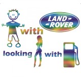 Sticker Land Rover Baiat Cu Masina Caut Fata Cu Benzina