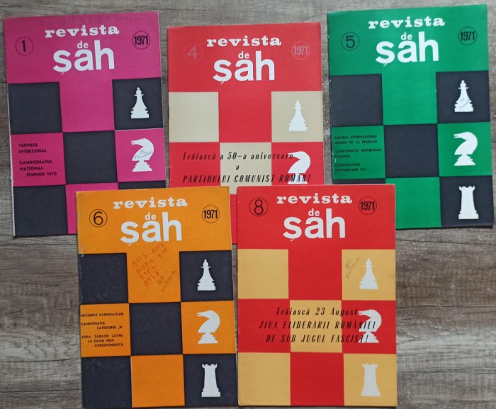 Revista de Sah, 5 numere din 1971