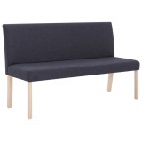 Cumpara ieftin Banca, gri inchis, 139,5 cm, poliester
