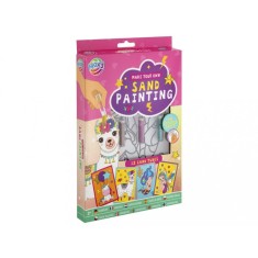 Set creativ DIY Pictura cu nisip si abtibilduri, Animale dragalase