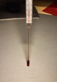 Termometru tehnic alcool rusesc sovietic URSS 34cm 200 grade 1991, Oem