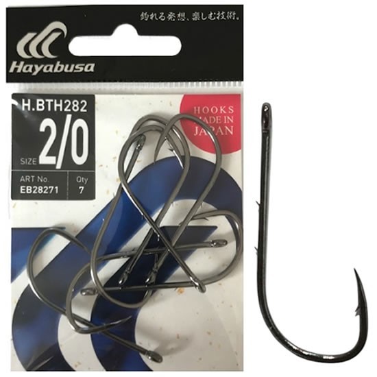 Carlige HAYABUSA BTH 282 BN Bait Holder Barbed Hook Nr.2, 8buc/pac