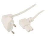 Cablu Electric PVC 2x0,75mm2 2,5m Alb