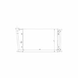 Radiator racire Vw Golf I/Jetta, 01.1976-12.1980 Motor 1, 6 52/55/62kw Cu Ac; 1, 6 55/81kw Fara Ac, Vw Scirocco, 06.1975-08.1981 Motor 1, 6 55kw; 1,
