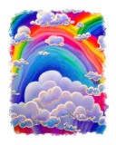 Cumpara ieftin Sticker decorativ Curcubeu, Multicolor, 70 cm, 11048ST, Oem