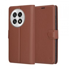 Husa pentru OnePlus 13, Techsuit, Leather Folio, Maro foto