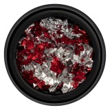 Cumpara ieftin Foita Unghii LUXORISE - Unique Red &amp; Silver #08, LUXORISE Nail Art