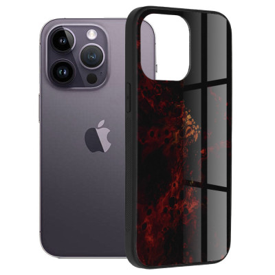 Husa telefon iPhone 14 Pro Max - Techsuit Glaze Series - Red Nebula foto