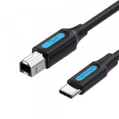 Cablu Imprimanta Vention, USB-A - USB-B, 1m, Negru COQBF