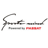 Sticker auto Sport Mind Passat, negru/rosu, Palmonix