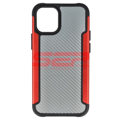 Toc TPU+PC Carbon Fiber Apple iPhone 12 mini Red foto