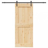 Ușă glisantă cu set de feronerie 95x210 cm, lemn masiv de pin