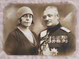 Fotografie General Ernest Brosteanu si sotia Olga + doua documente