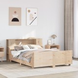 vidaXL Cadru de pat fără saltea, 140x190 cm, lemn masiv de pin 3323773
