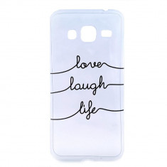 Husa Samsung Galaxy J3 2016 Mesaj - Love Laugh Life foto